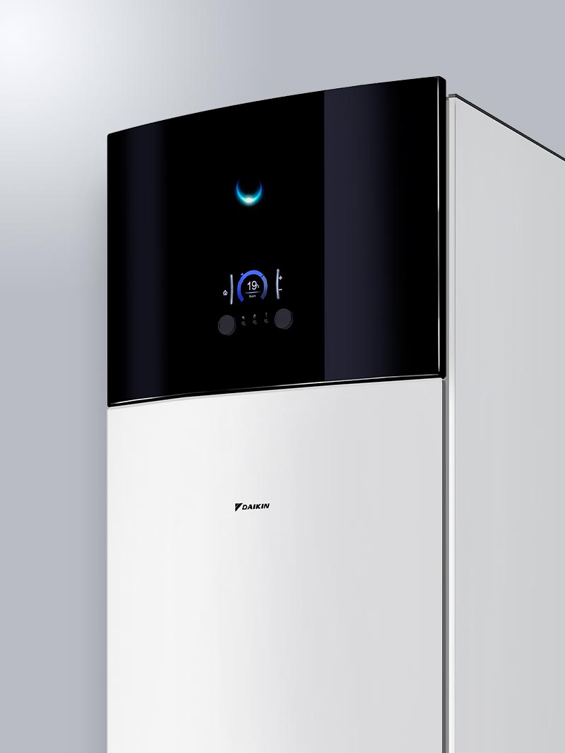 Equipo de aerotermia Daikin que consume menos de 1€ al día