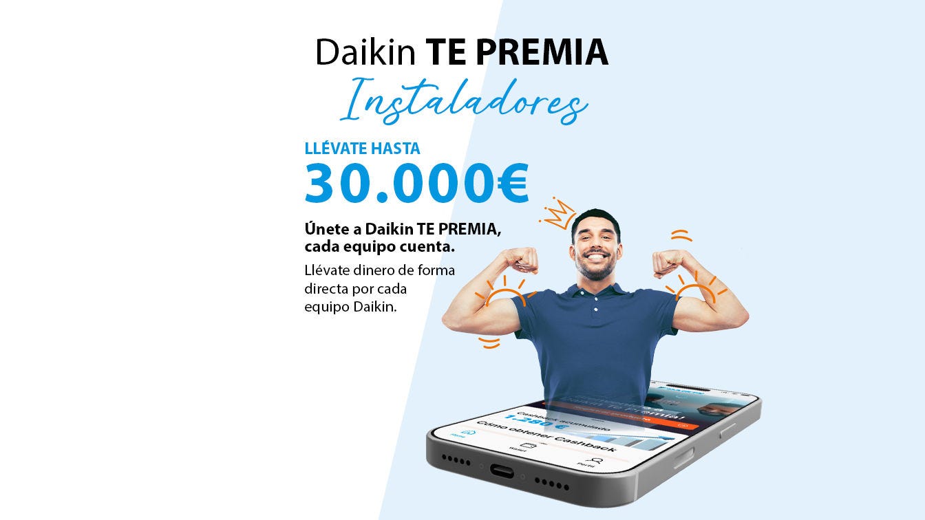 Daikin te premia, nueva app de recompensas para instaladores de Daikin