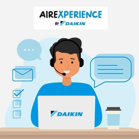 Ilustración de asistente profesional de Daikin