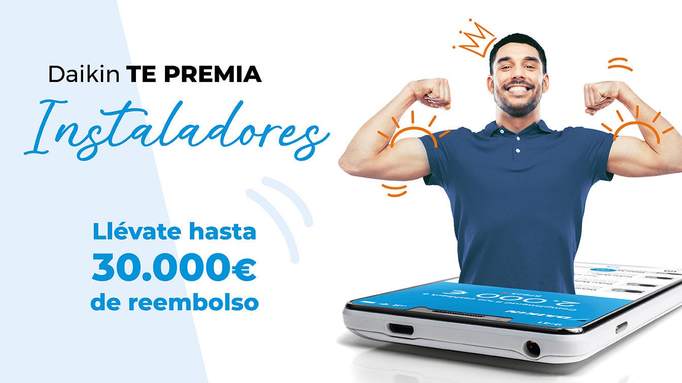 Daikin te premia, nueva app de recompensas para instaladores de Daikin