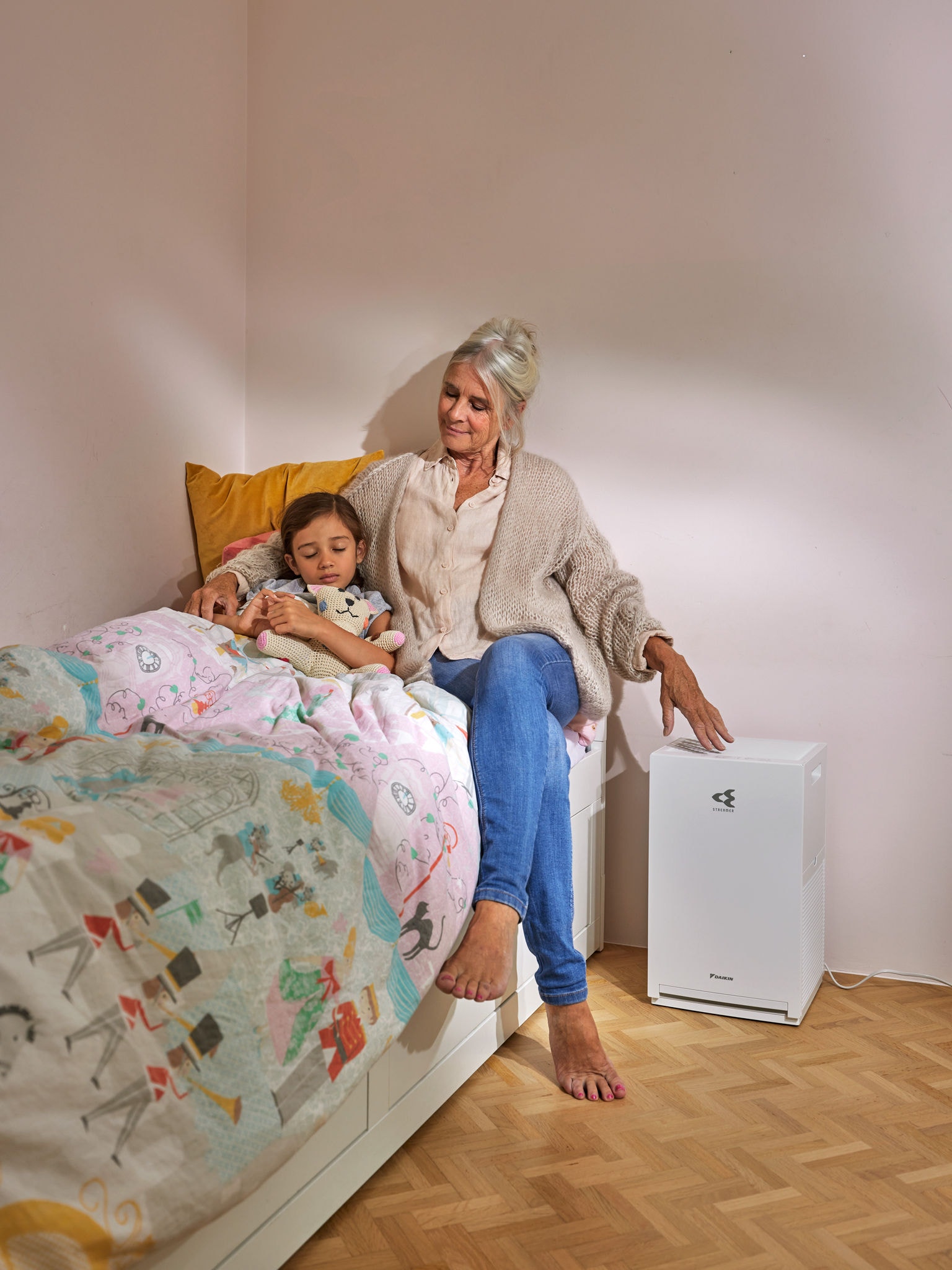 Dormitorio infantil libre de irritantes gracias a un purificador de aire