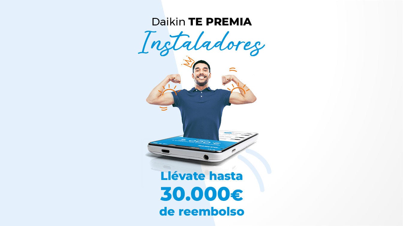 Daikin te premia, nueva app de recompensas para instaladores de Daikin