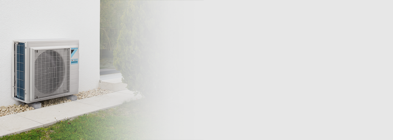 Installed Daikin outdoor unit