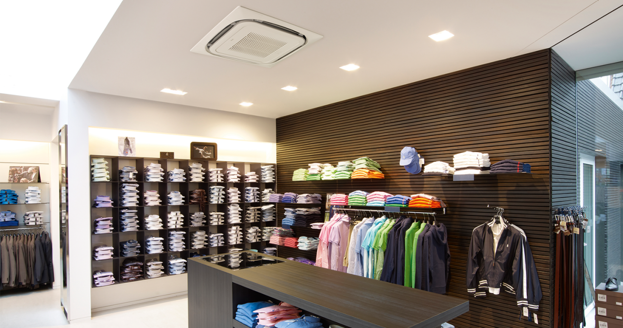 Drop ceiling mounted cassette
