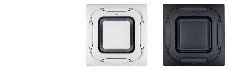 Panel de diseño en blanco y negro