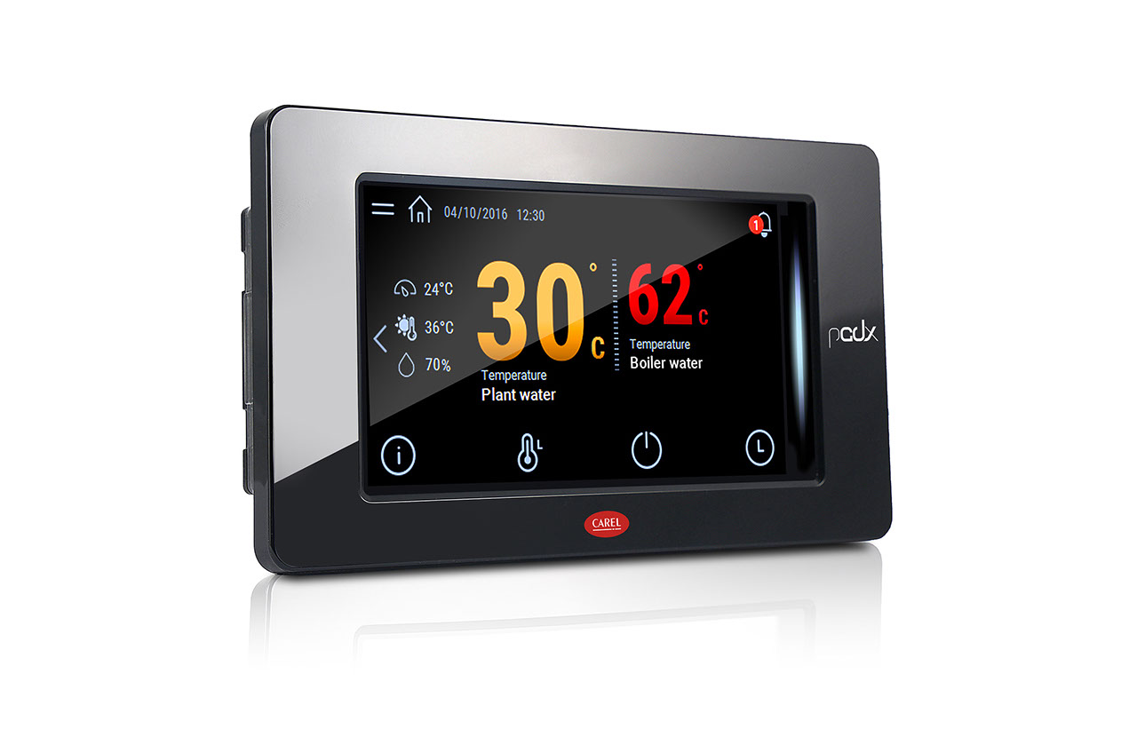 Touch display with colours