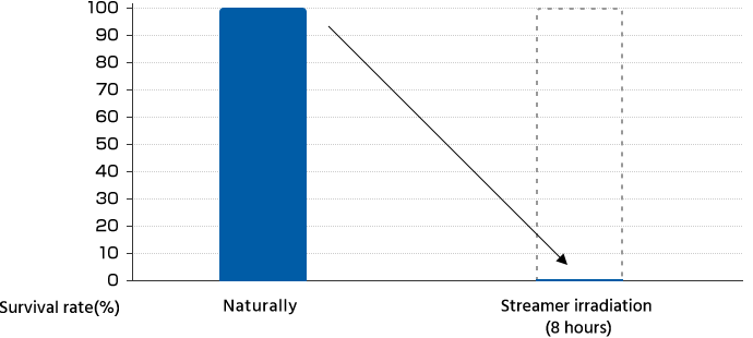 Efecto de eliminación del Streamer frente al sarampión