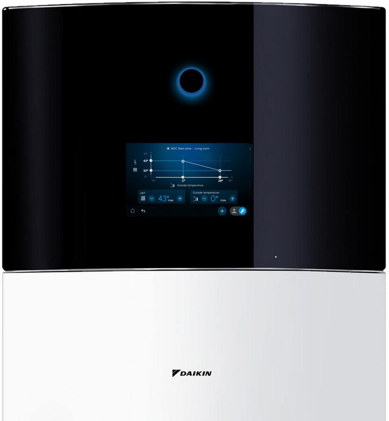 MMI con pantalla táctil en color de 5" de Daikin Altherma