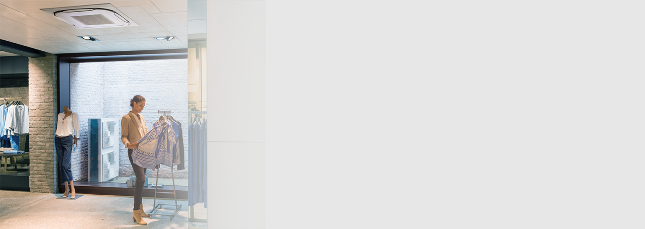 Instalación de unidad Round Flow de cassette en comercios minoristas